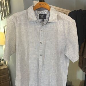 Men's sunday Joe Light Gray Short Sleeve Shirt